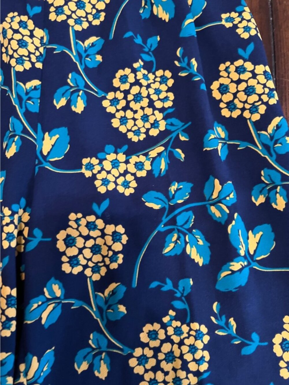 J.Crew Floral Wide Leg Pants Palazzos Cropped PullOn High Rise Blue Yellow 6 NEW - Picture 3 of 8